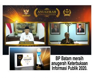 BP Batam Sabet Anugerah Keterbukaan Informasi Publik 2020