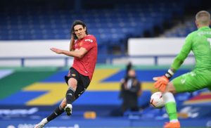 Babak II Everton vs MU: Cavani Cetak Gol, Euy