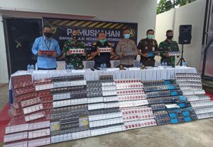 Rokok Ilegal Senilai Rp3,39 M Dijadikan Pupuk Kompos