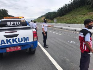 BPTD Riau Kepri akan Pasang Pita Kejut di Tol Pekanbaru-Dumai