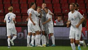 Tendangan Volli Haaland Petik Angka Tiga Poin