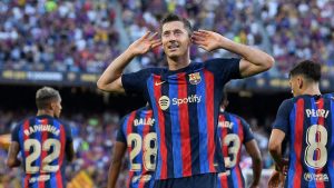 Lewandowski Buat Gol Cantik Pakai Back Heel
