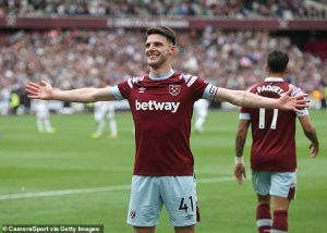 West Ham Akan Tergiur Bila Rice Ditawar Rp1,8 T