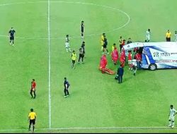 Persikad Depok Amankan Kemenangan Tipis atas PSPS Riau, Pemain Dibawa Pakai Ambulan