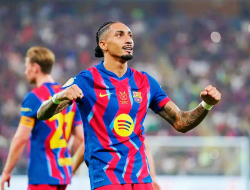 Raphinha Pulih, Siap Perkuat Barça Jelang Duel Panas Kontra Atlético