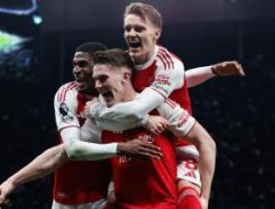 Arsenal Perkasa di Derbi London, Hancurkan Tottenham 4-1