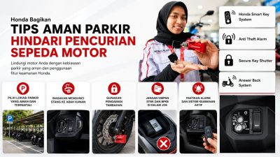 Waspada Curanmor! Honda Bagikan Tips Parkir Aman untuk Pengendara