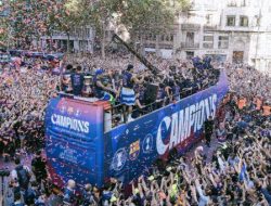 Barcelona Berpesta, 750 Ribu Fans Padati Jalanan Rayakan Gelar La Liga ke-29