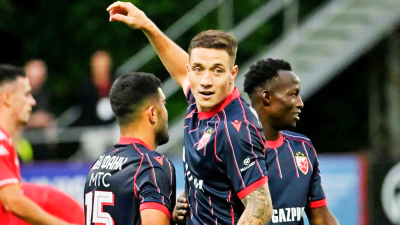 Red Star Pesta Gol di Markas Larne, di Leg Pertama Kualifikasi Champions