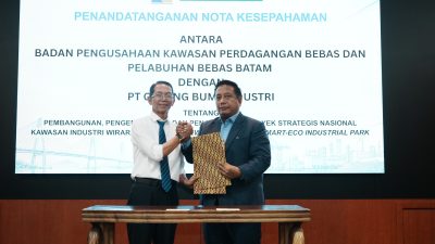 BP Batam dan PT Galang Bumi Industri Teken Kesepakatan PSN Wiraraja, Investasi Energi Hijau Didorong